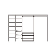 ダンシャーリー9尺 フル収納(CL06035)｜収納の通販｜ミラタップ（旧