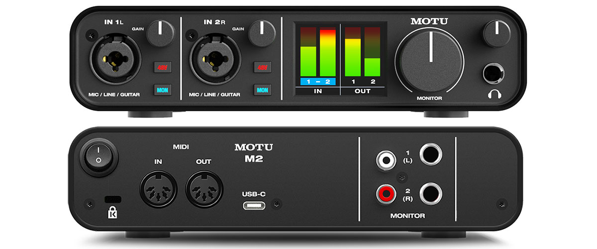 MOTUからUSB Type-C接続オーディオI/F 、M2とM4の2機種発表！ESS