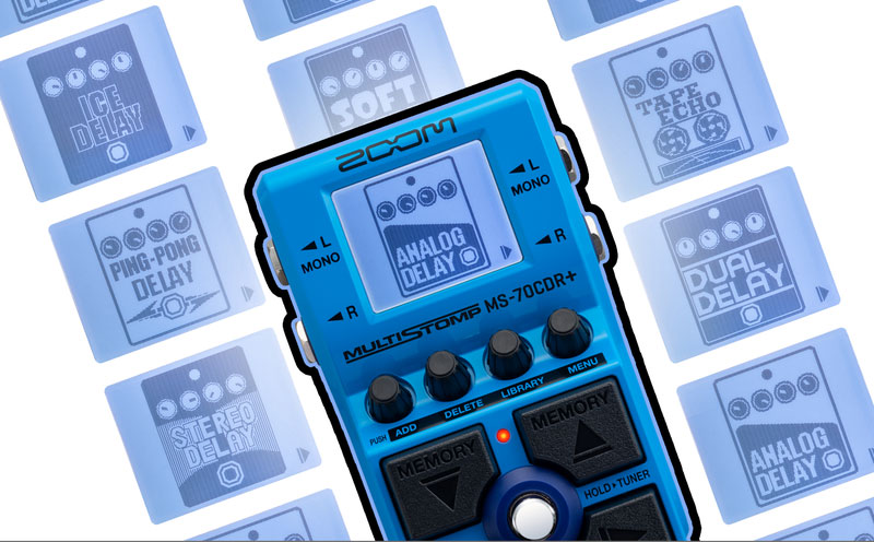ZOOMがコーラス／ディレイ／リバーブ等の空間系を中心としたマルチな