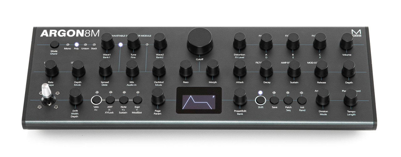 MODALから最先端の8ボイス・ウェーブテーブル・シンセサイザー ARGON 8