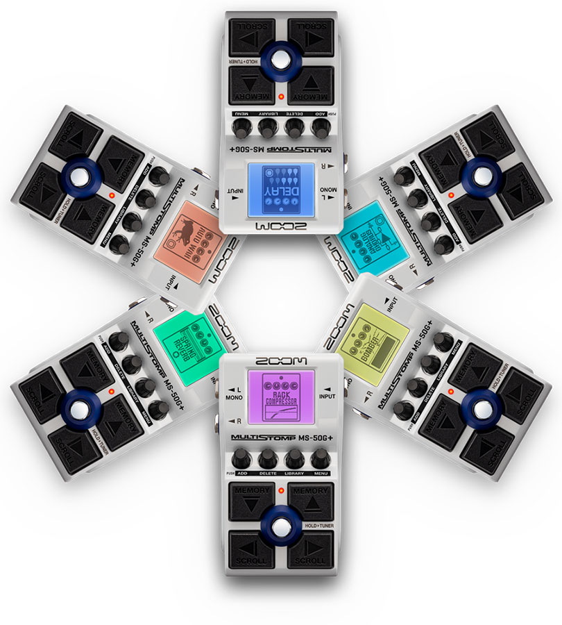 Zoomが人気マルチエフェクターシリーズの新製品『MS-50G+ MultiStomp