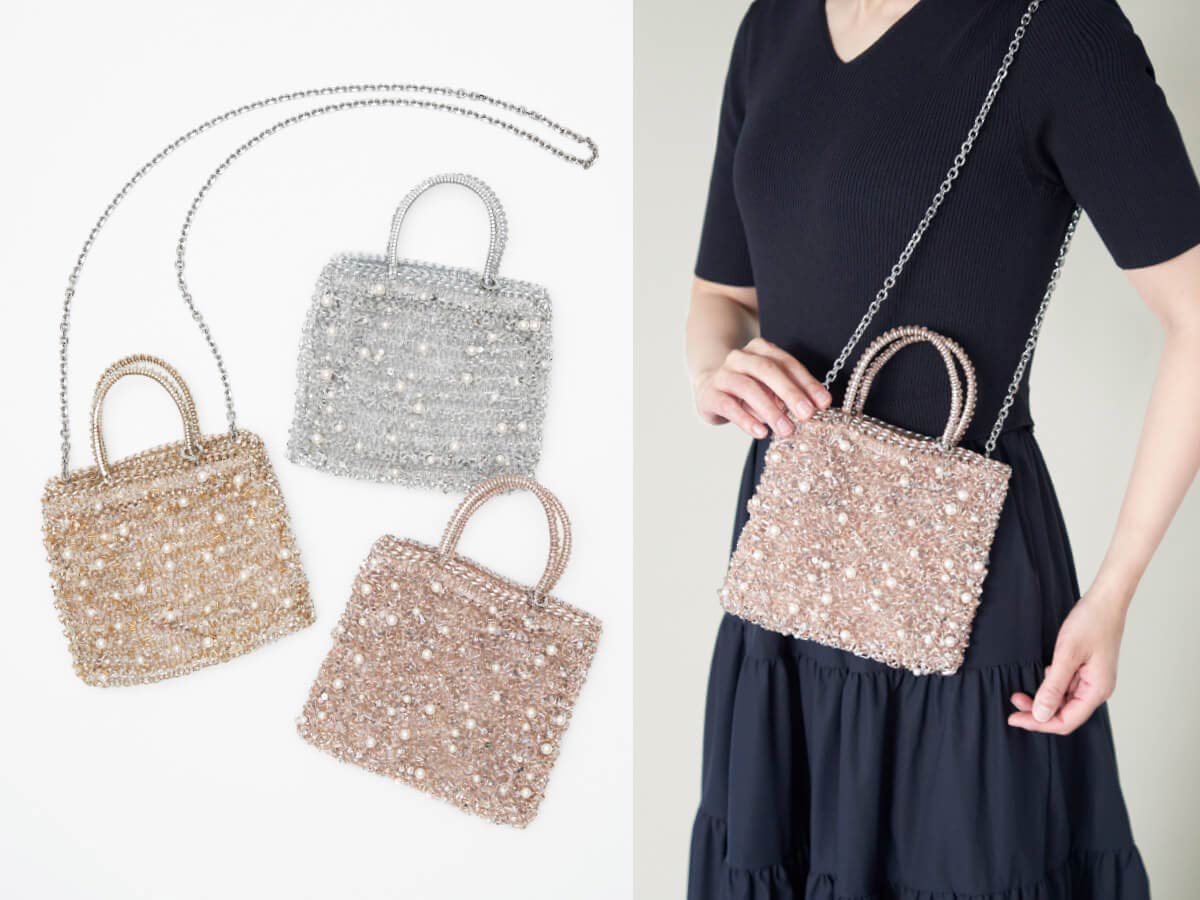 アンテプリマ/ワイヤーバッグ＞ペルラ グリッターに新作登場！期間限定