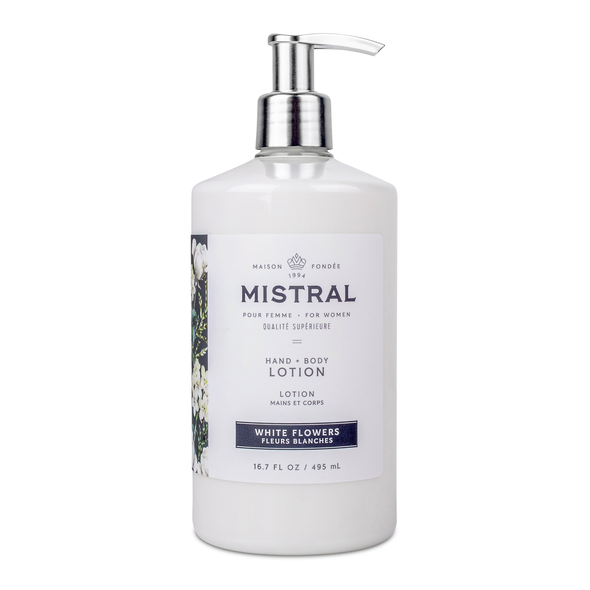 White Flowers Hand + Body Lotion - mistralsoap