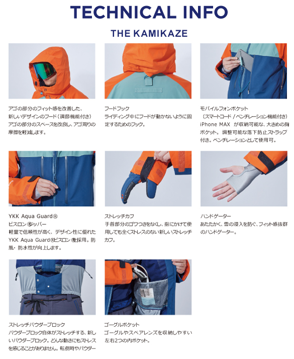 20-21 REW(アールイーダブリュー)・KAMIKAZE JACKET [GORE-TEX