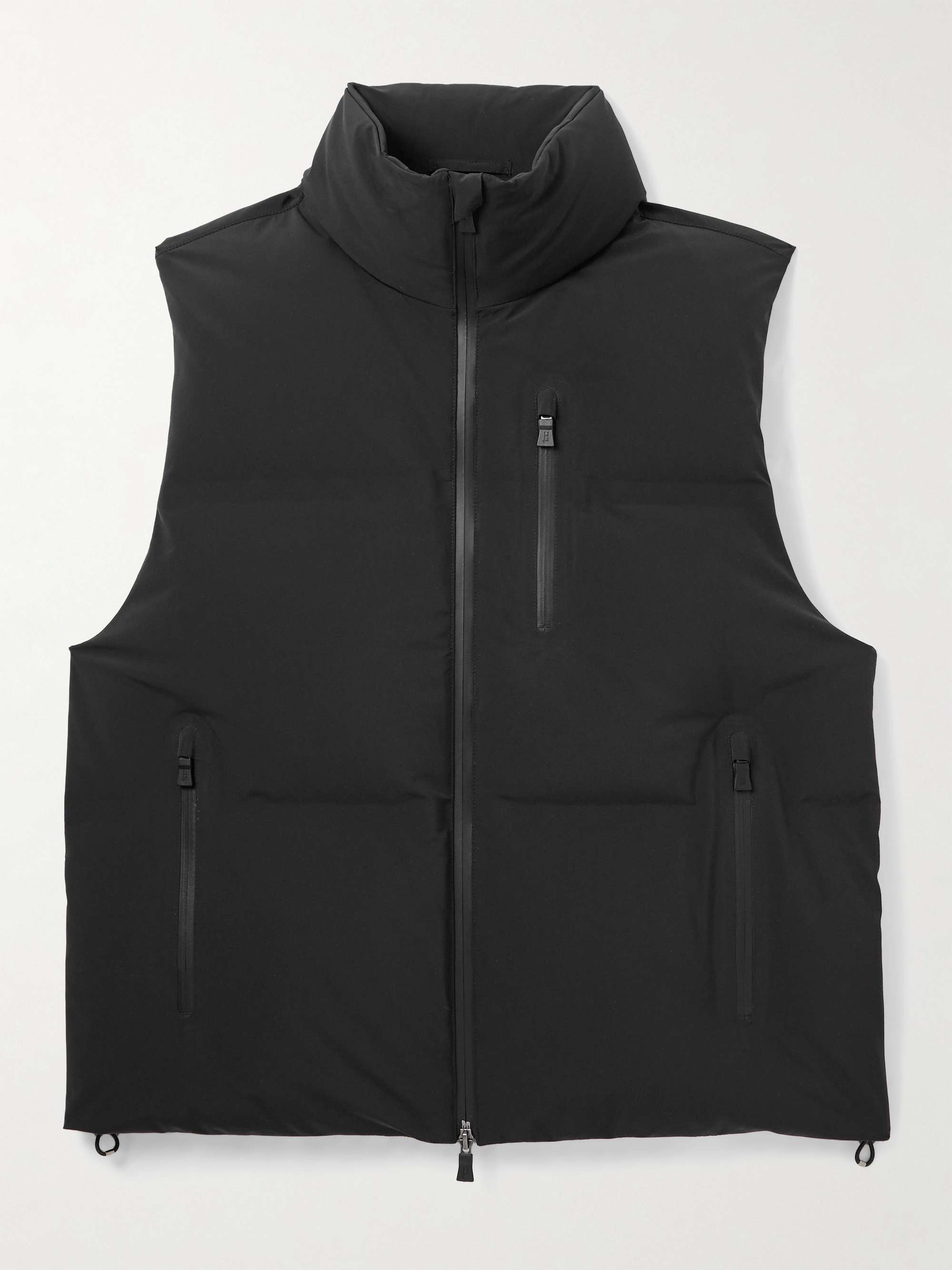 MONCLER Almaz Logo-Appliquéd Two-Tone Quilted Shell Down Gilet for