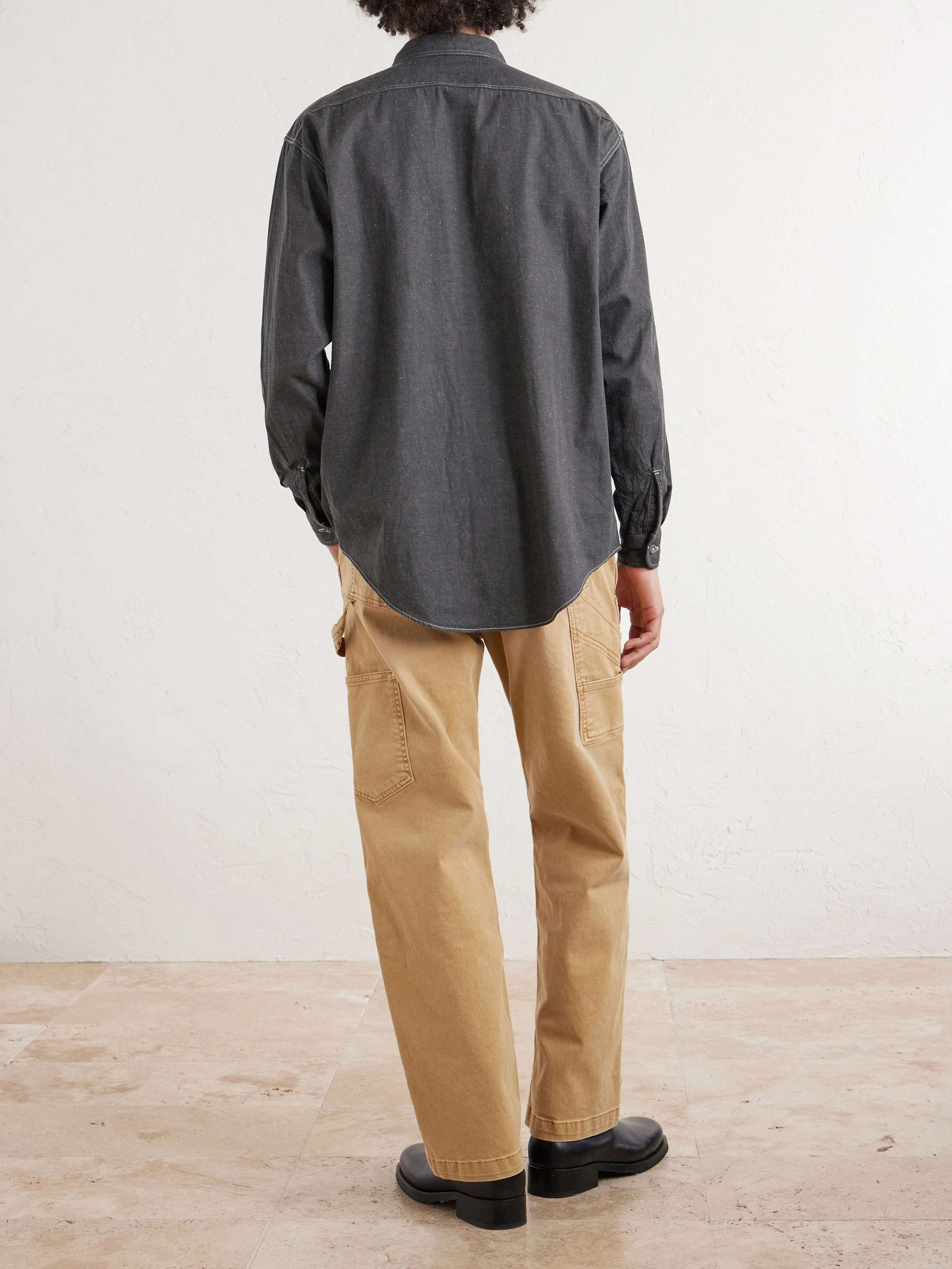 KAPTAIN SUNSHINE Work Suvin Cotton and Hemp-Blend Shirt for Men