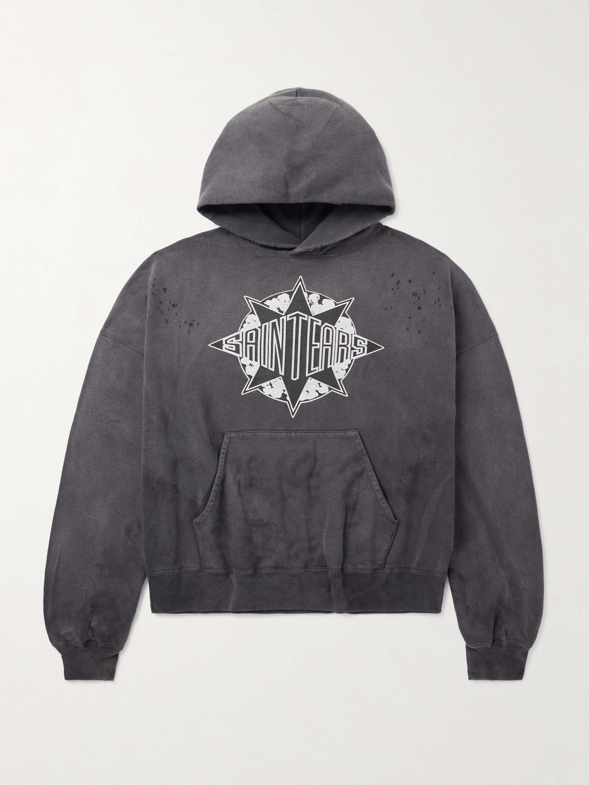 Denim Tears Felpa in jersey di cotone effetto consumato con