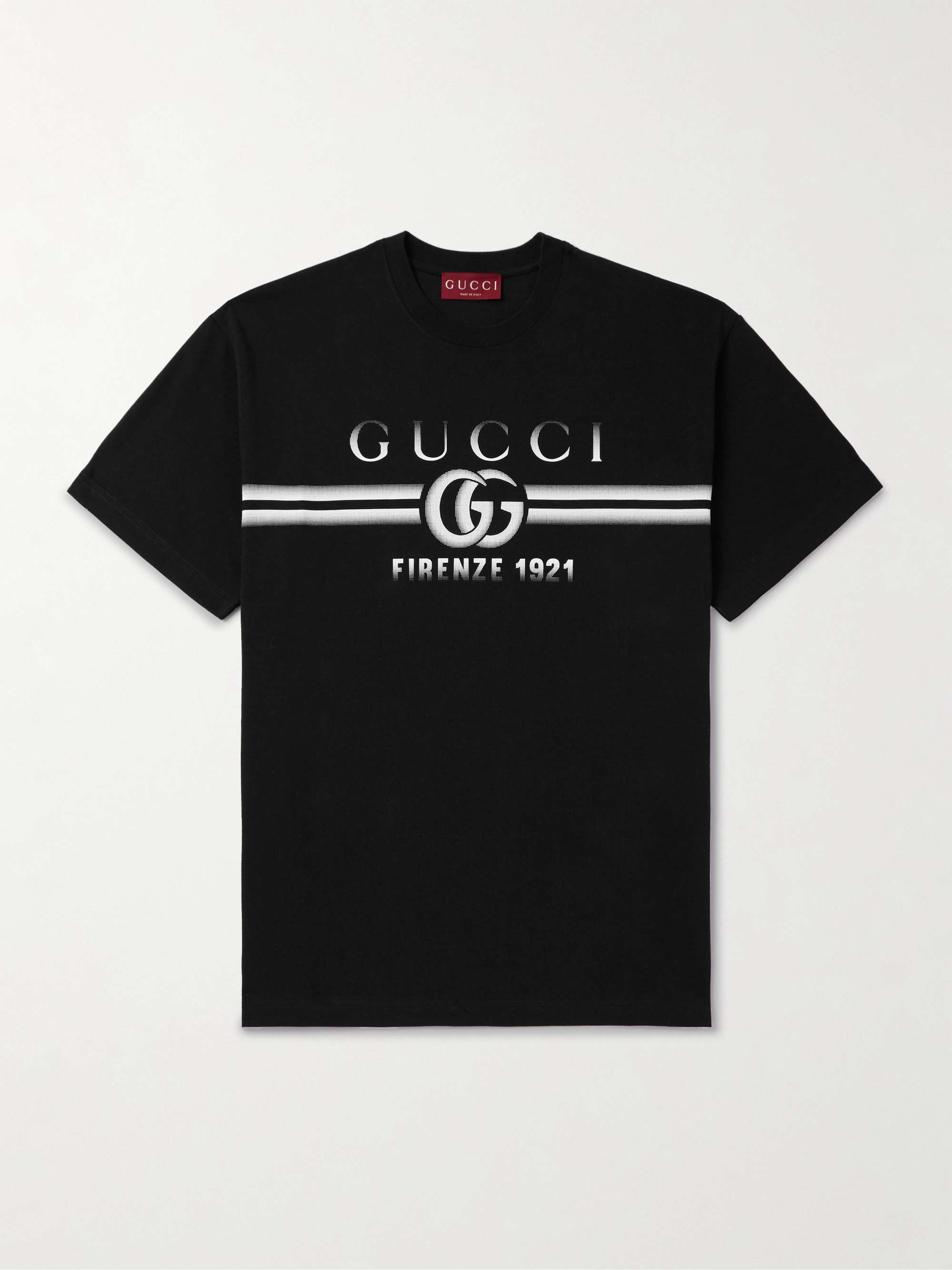 GUCCI Logo-Print Cotton-Jersey T-Shirt for Men | MR PORTER