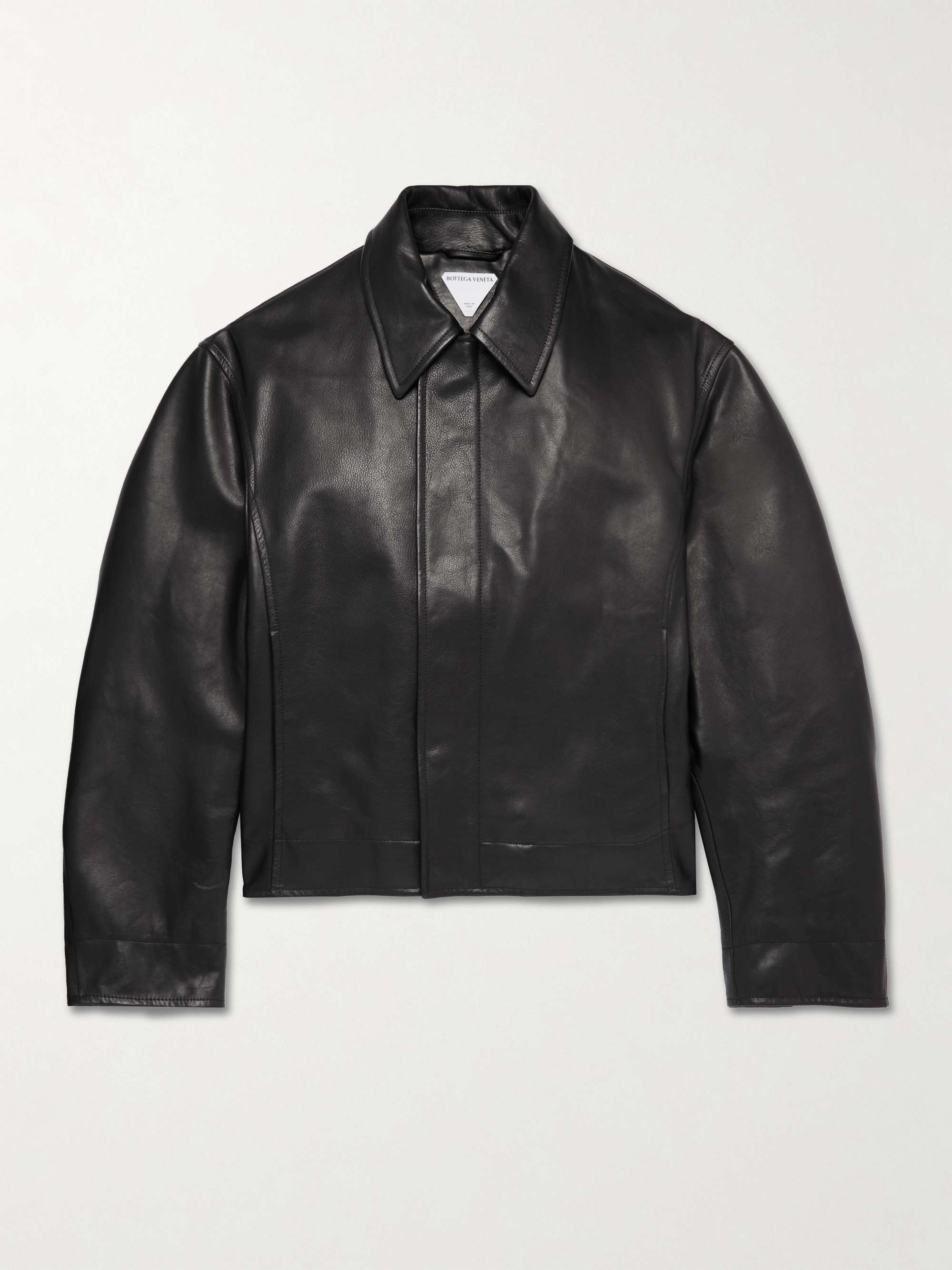BOTTEGA VENETA Printed Leather Jacket for Men | MR PORTER
