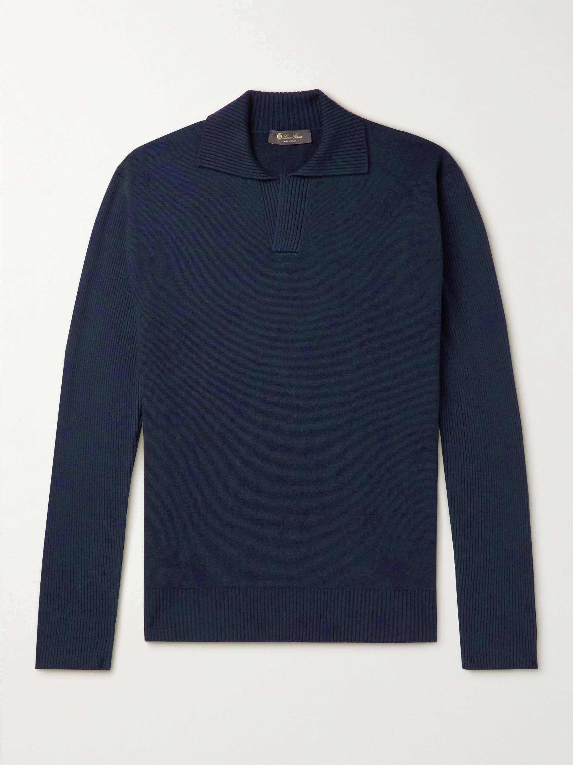 LORO PIANA Cashmere and Silk-Blend Polo Shirt for Men | MR PORTER
