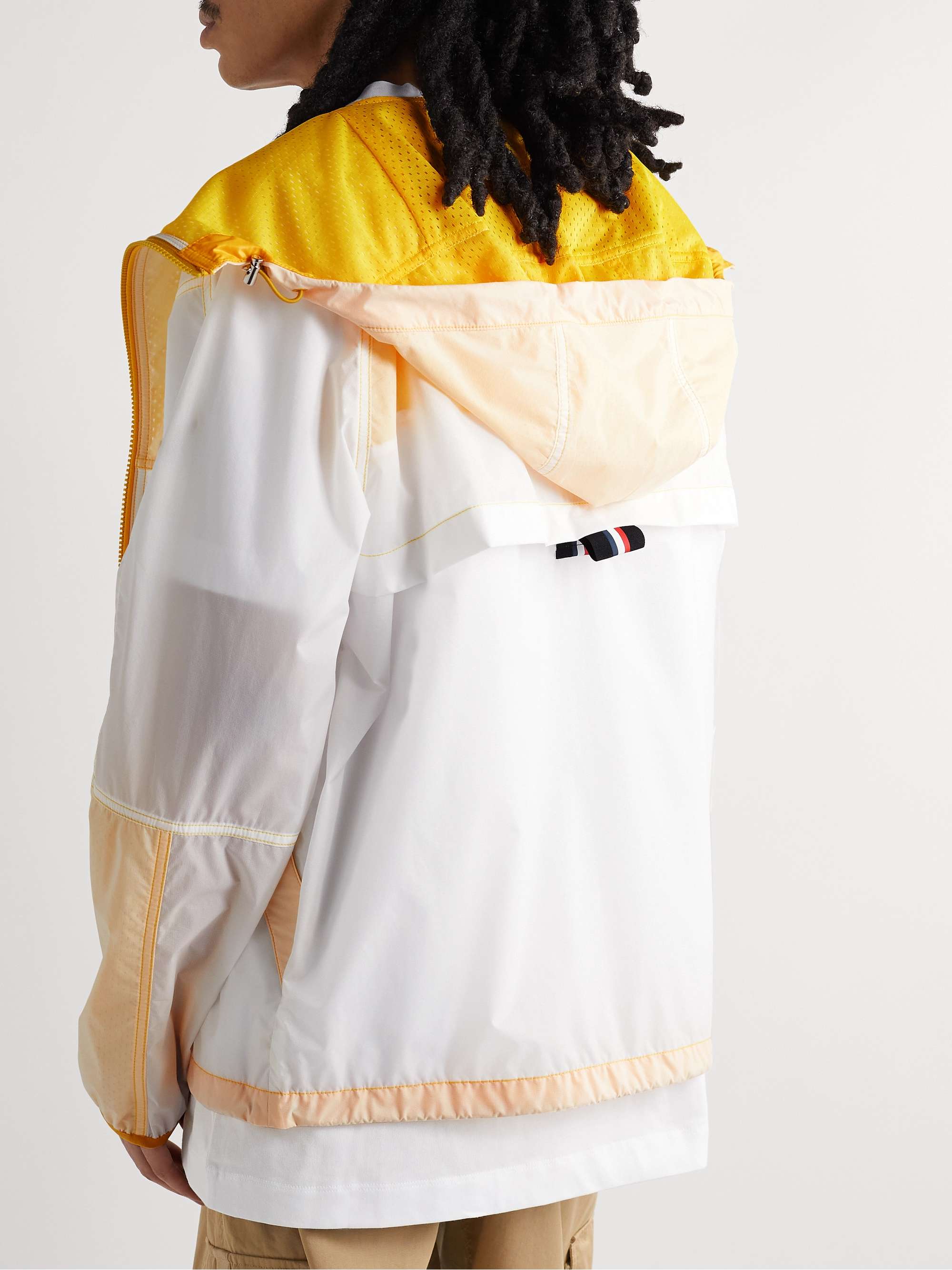 MONCLER Doi Logo-Appliquéd Webbing-Trimmed Nylon Hooded Jacket for