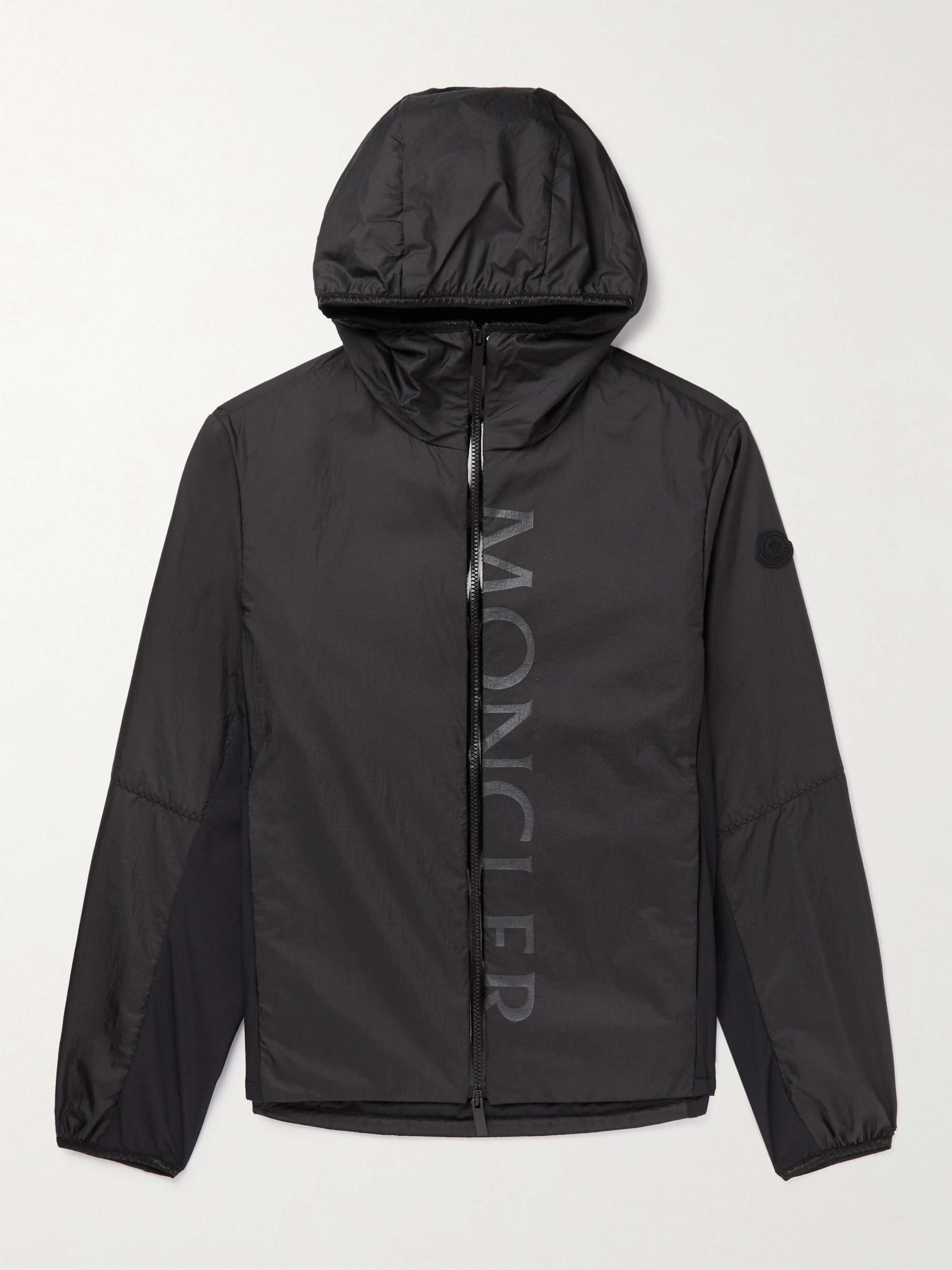 MONCLER Ichiro Logo-Print Padded Nylon-Ripstop Hooded Jacket for