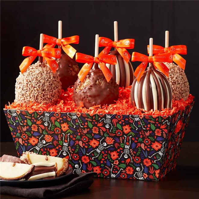 Day of the Dead Caramel Apple Gift Tray | Mrs Prindables