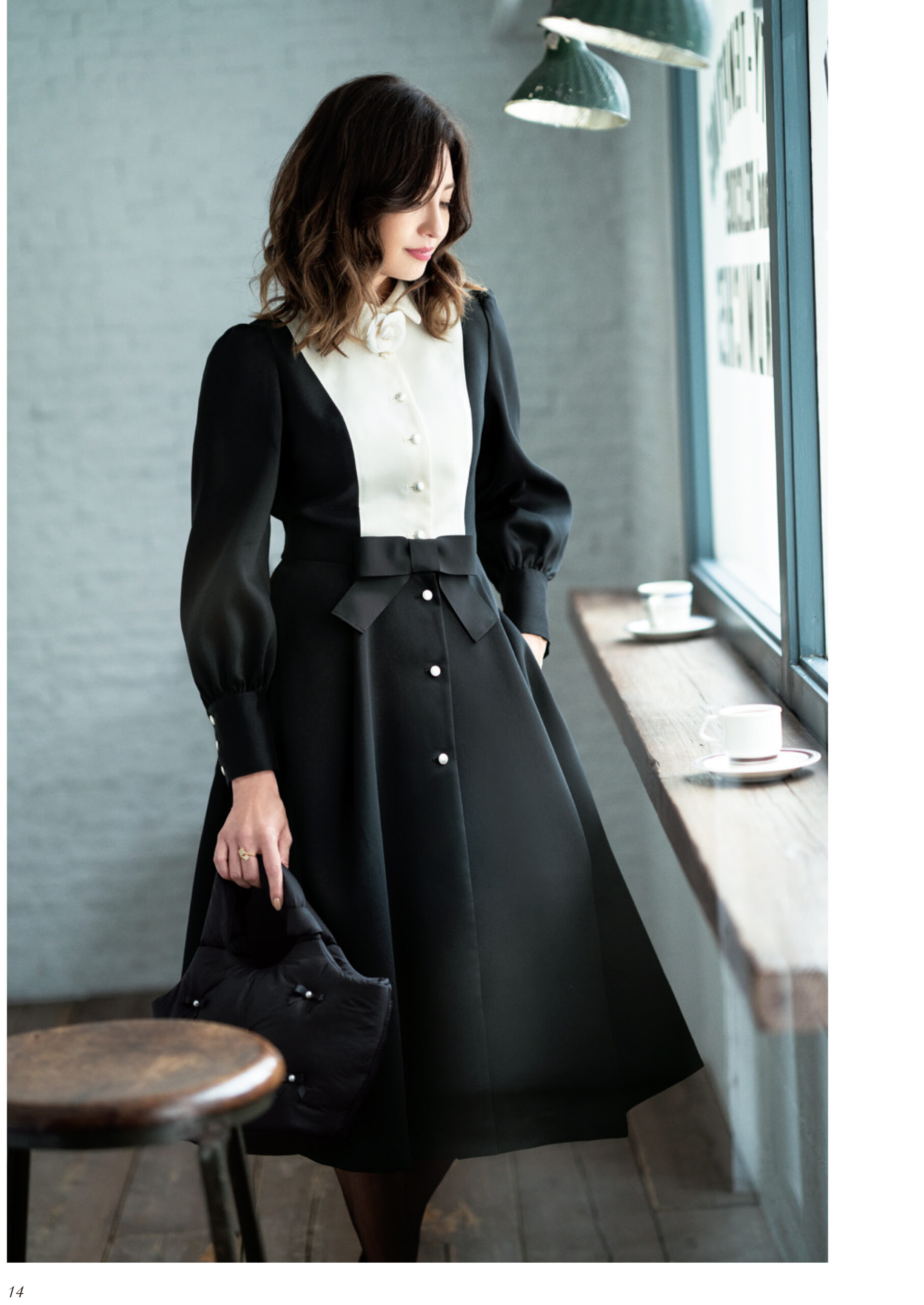 M'sグレイシー リボン♡ウールコート 40 美品 M'S GRACY 2023