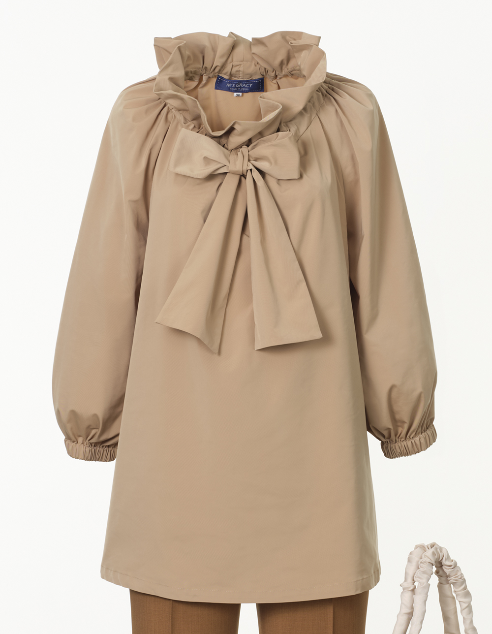 M's Gracy フリル襟リボン付きブラウス フリルリボンブラウス | msgracy