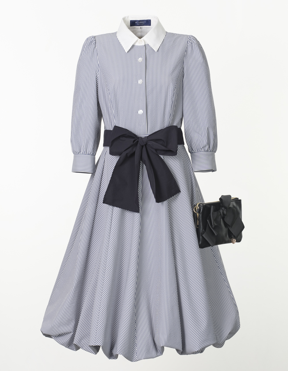 シャツカラーバルーンドレス | msgracy