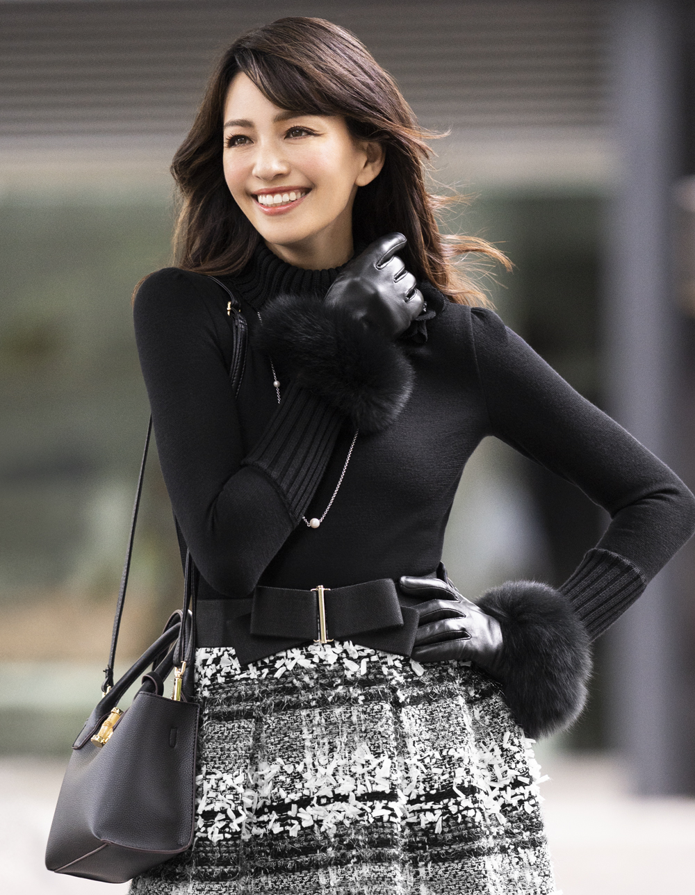 フォックスファー付きグローブ | msgracy