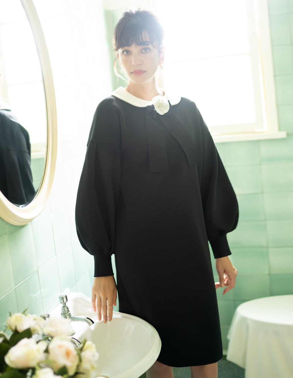 白襟付きニットワンピース | msgracy