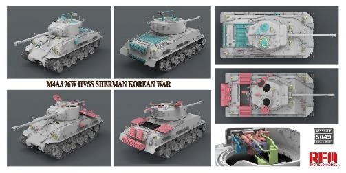 ライフィールドモデル[RFM5049]1/35 M4A3 76W HVSS シャーマン 中戦車