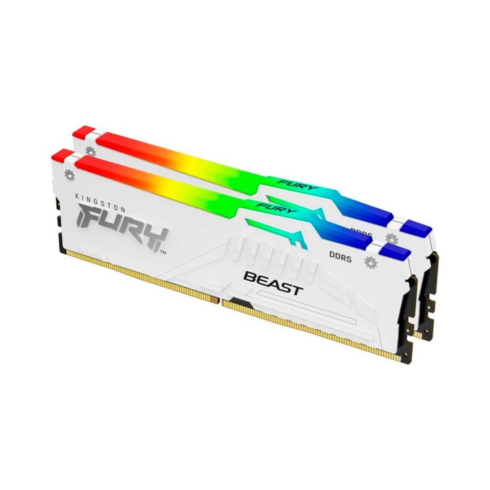 Kingston FURY BEAST DDR5 64GB (2x32GB) 5600MT/s RGB White | Mtech