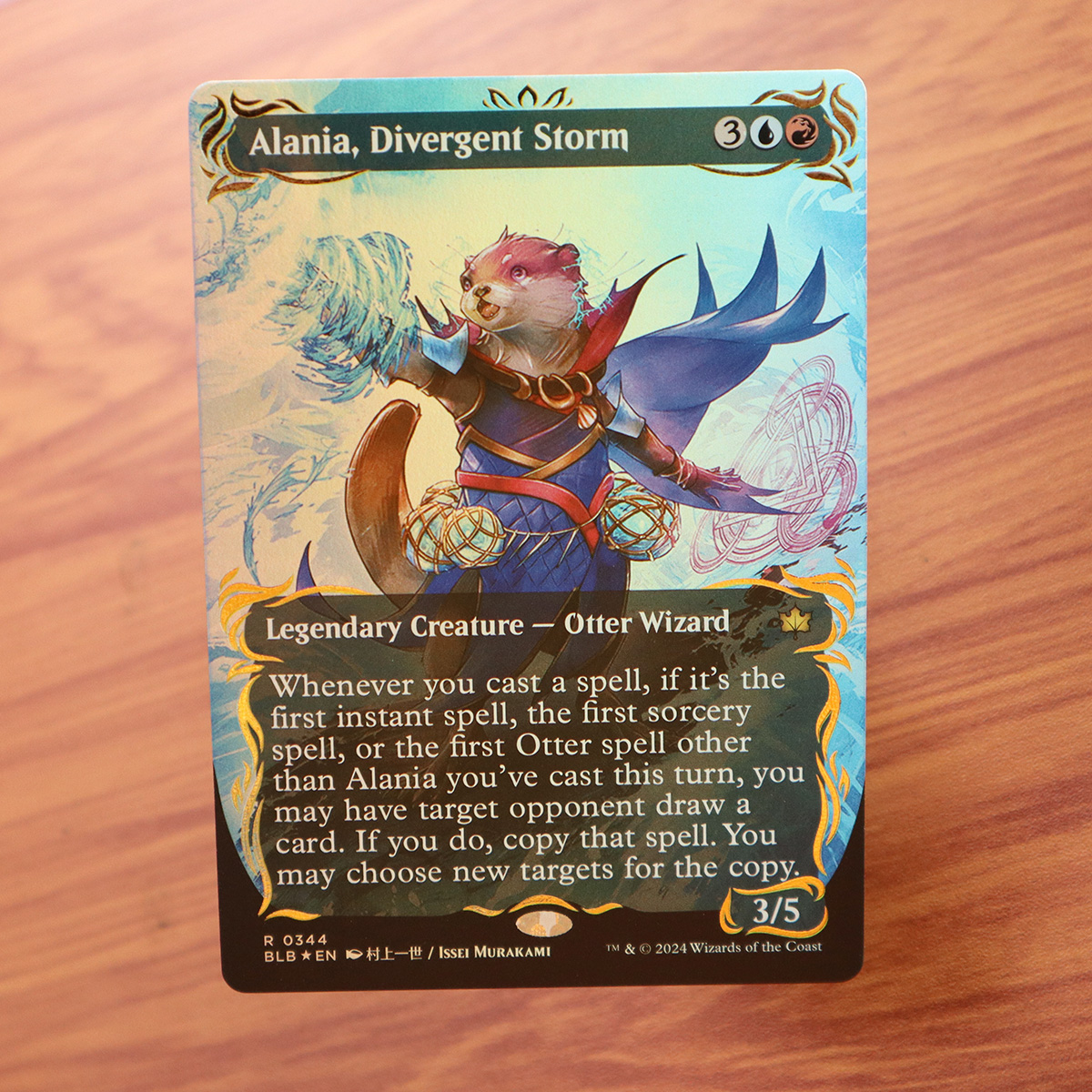 Alania, Divergent Storm #344 Bloomburrow (BLB) raised foil special