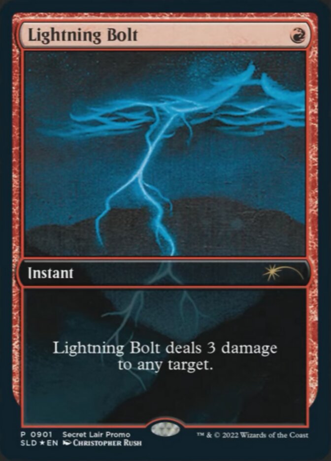 Foil】□フルアート□《稲妻/Lightning Bolt》[SLD] - MTG専門店
