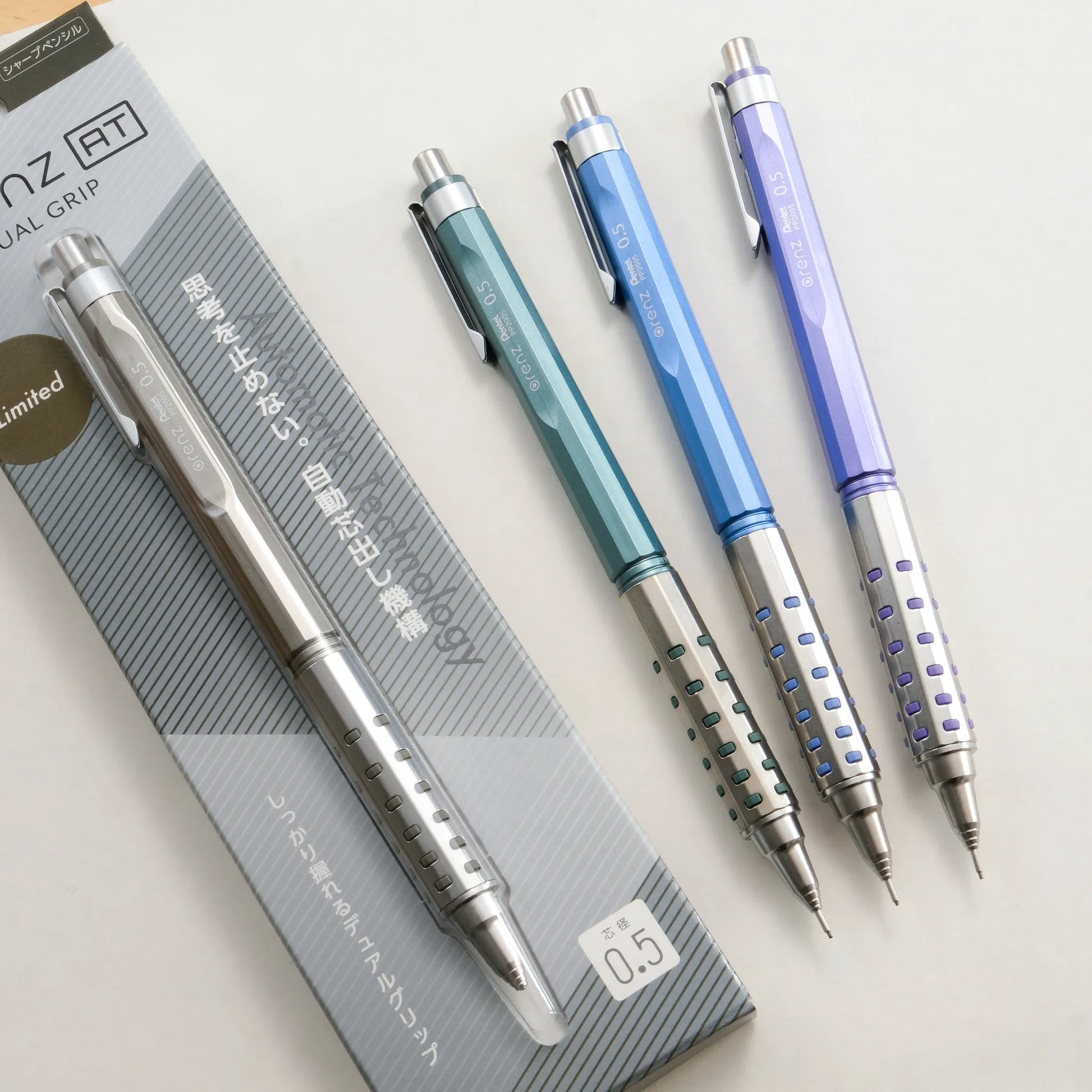 Pentel Orenz AT Dual Grip 0.5mm Mechanical Pencil - Cool Nuance