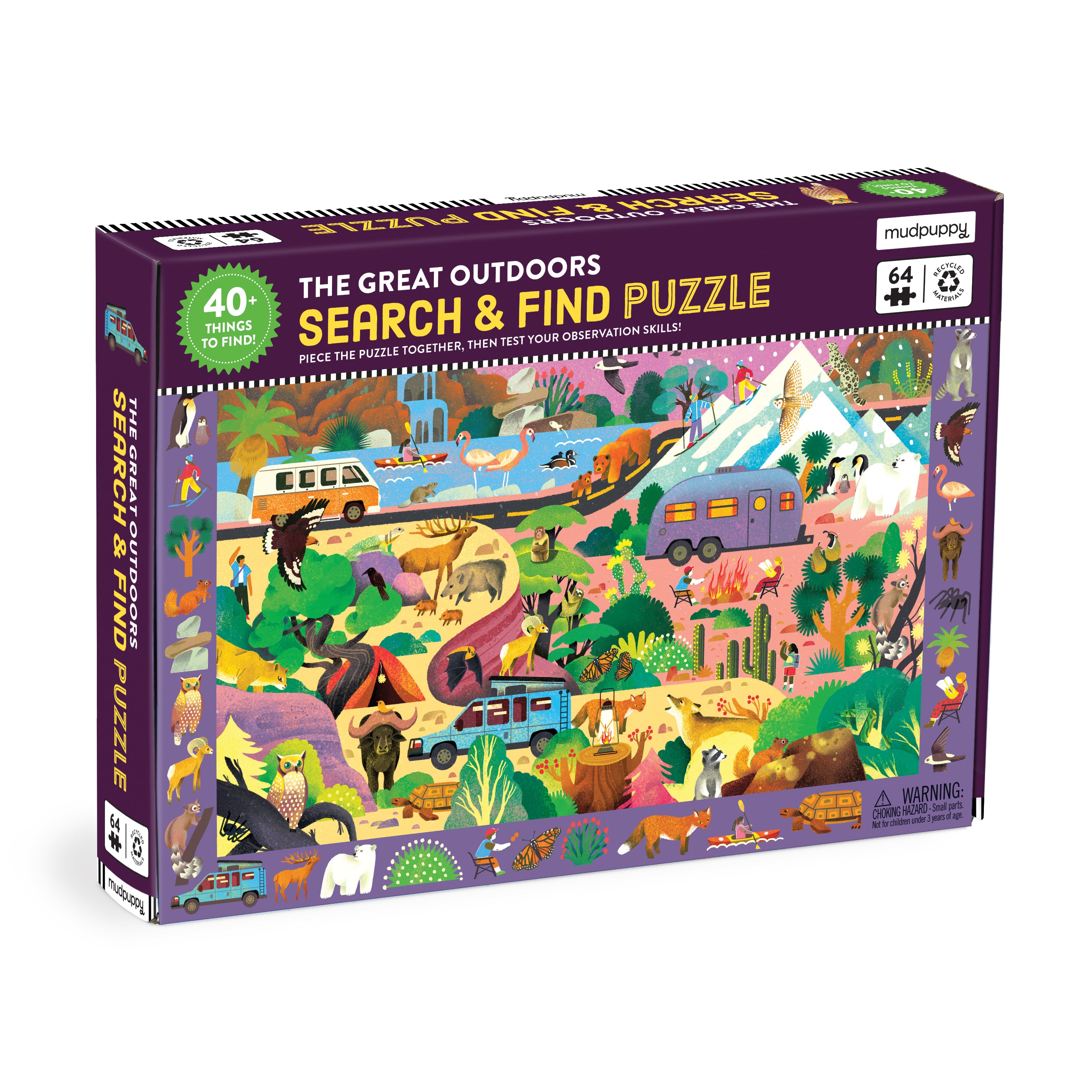 The Great Outdoors 64 Pc Search and Find Puzzle – Mudpuppy