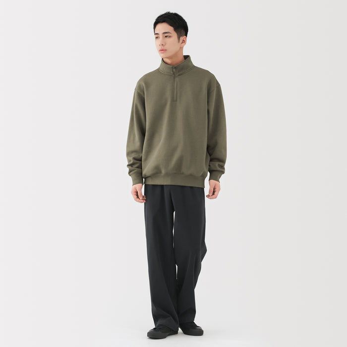 Half-Zip Sweatshirt | Men's Cotton Sweatshirt | MUJI USA