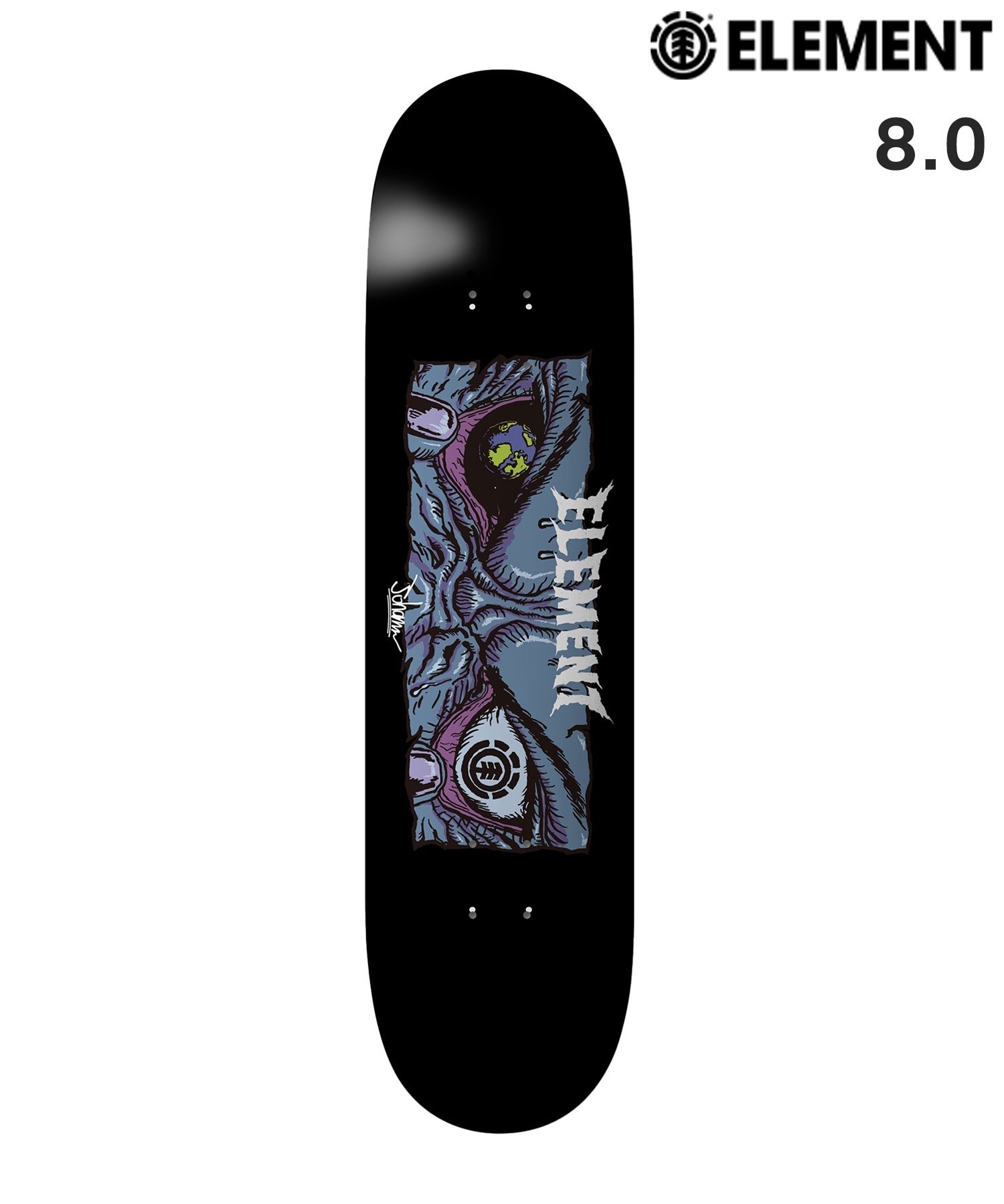 ELEMENT エレメント スケートボード デッキ 8.0inch JOHANN EYES