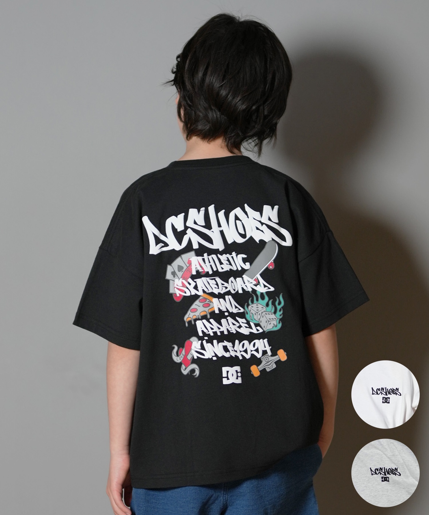 DC ディーシー 半袖 Tシャツ キッズ 子供 25 KD JUMBLE UP SS