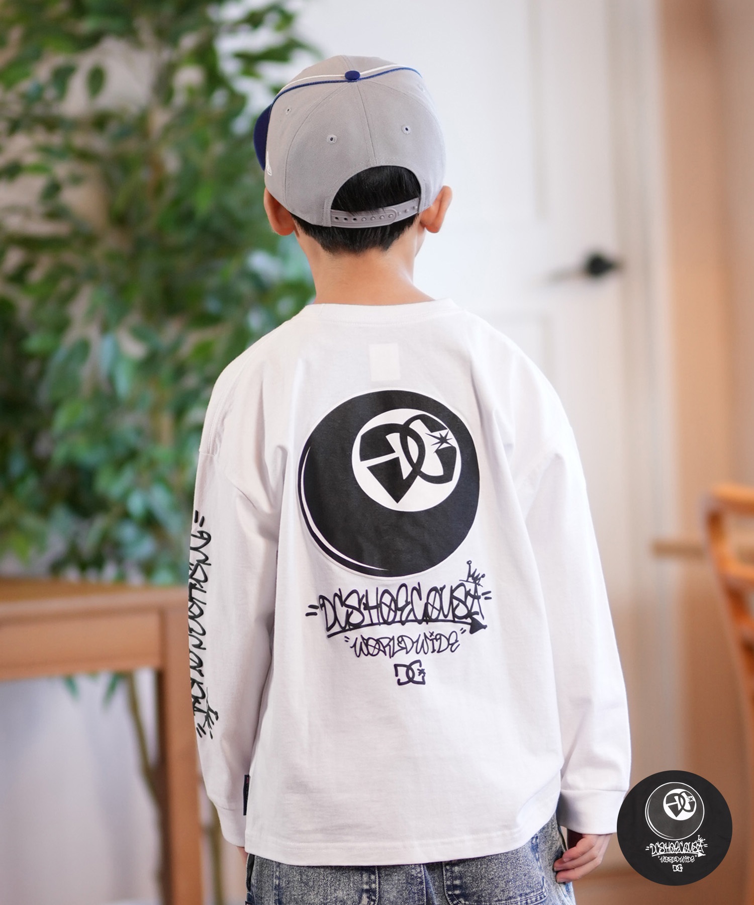 DC ディーシー 長袖 Tシャツ キッズ ロンT バックプリント YLS251531