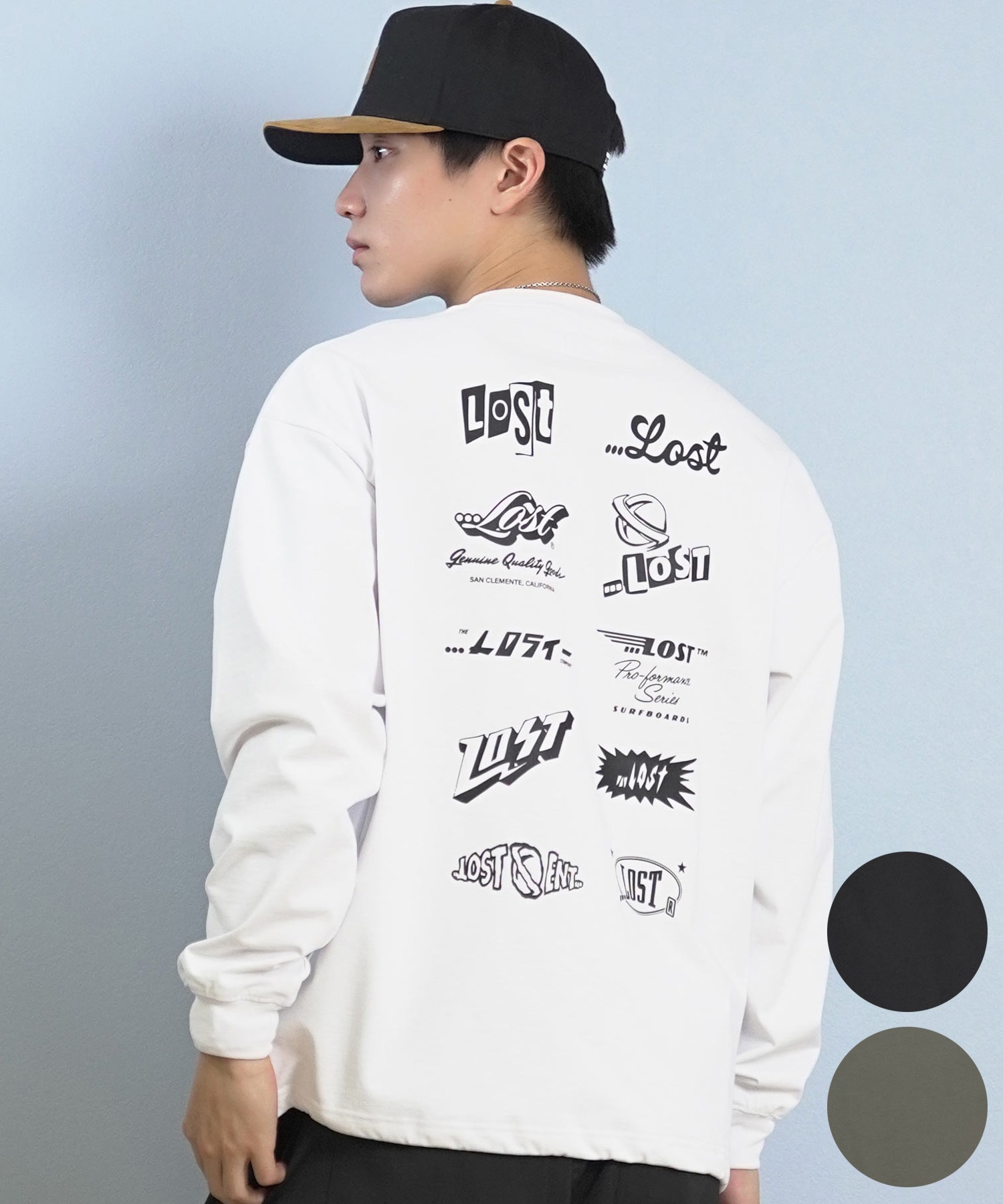 lost ロスト 長袖 Tシャツ ロンT メンズ AIRDRYシリーズ UVカット 遮