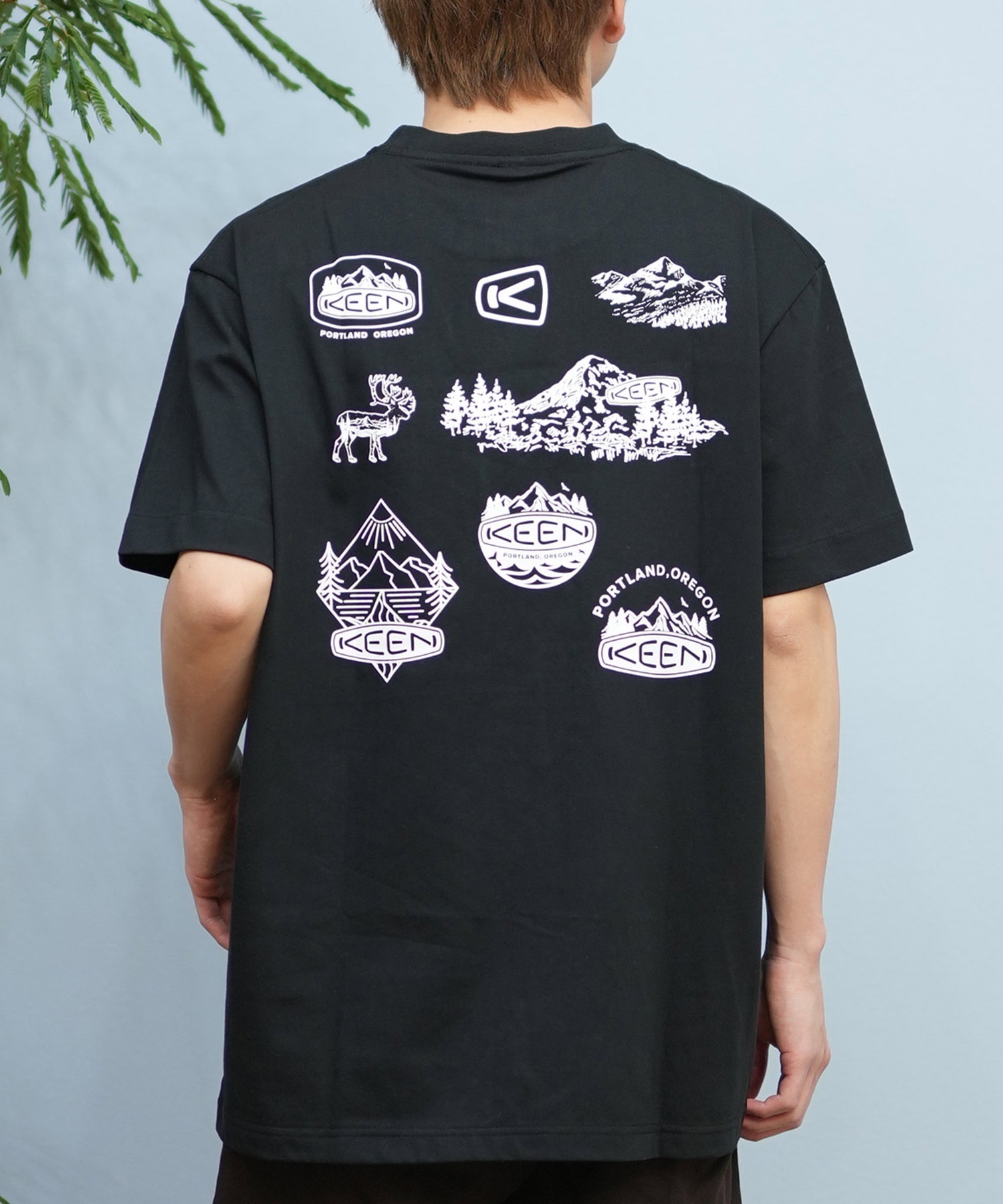 KEEN キーン 半袖 Tシャツ メンズ バックプリント 吸汗速乾 1031501