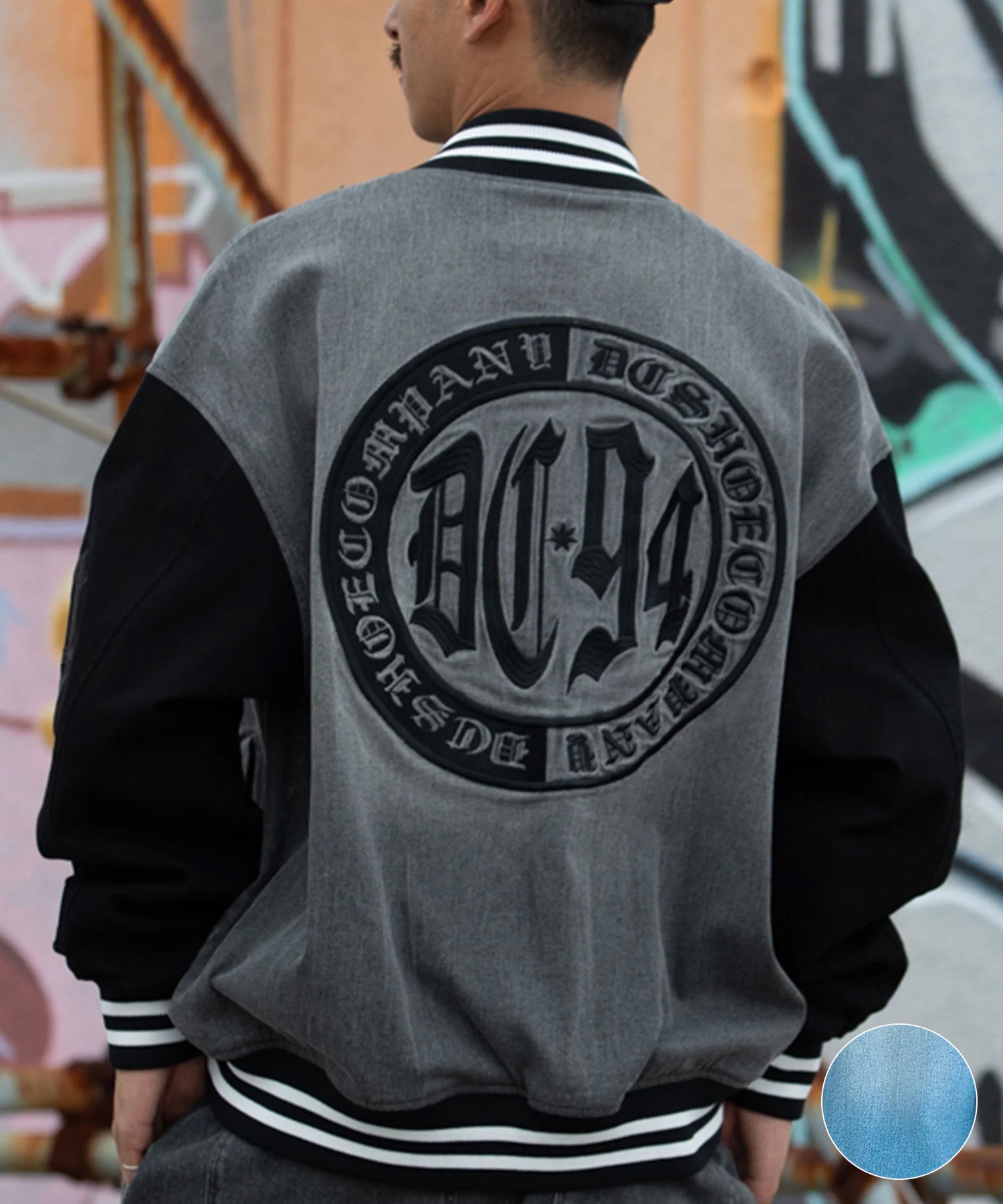 DC ディーシー アウター スタジャン メンズ バーシティジャケット