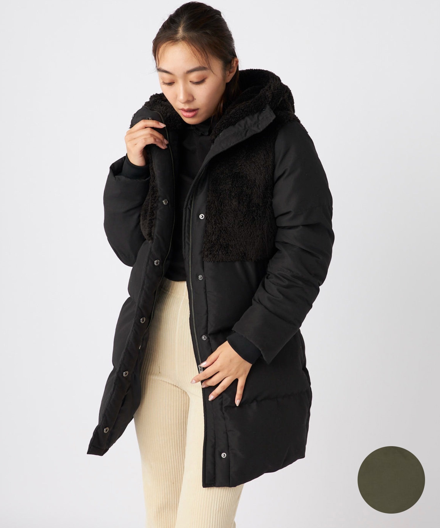 OP オーピー アウター レディース キルティング 中綿 ロングジャケット