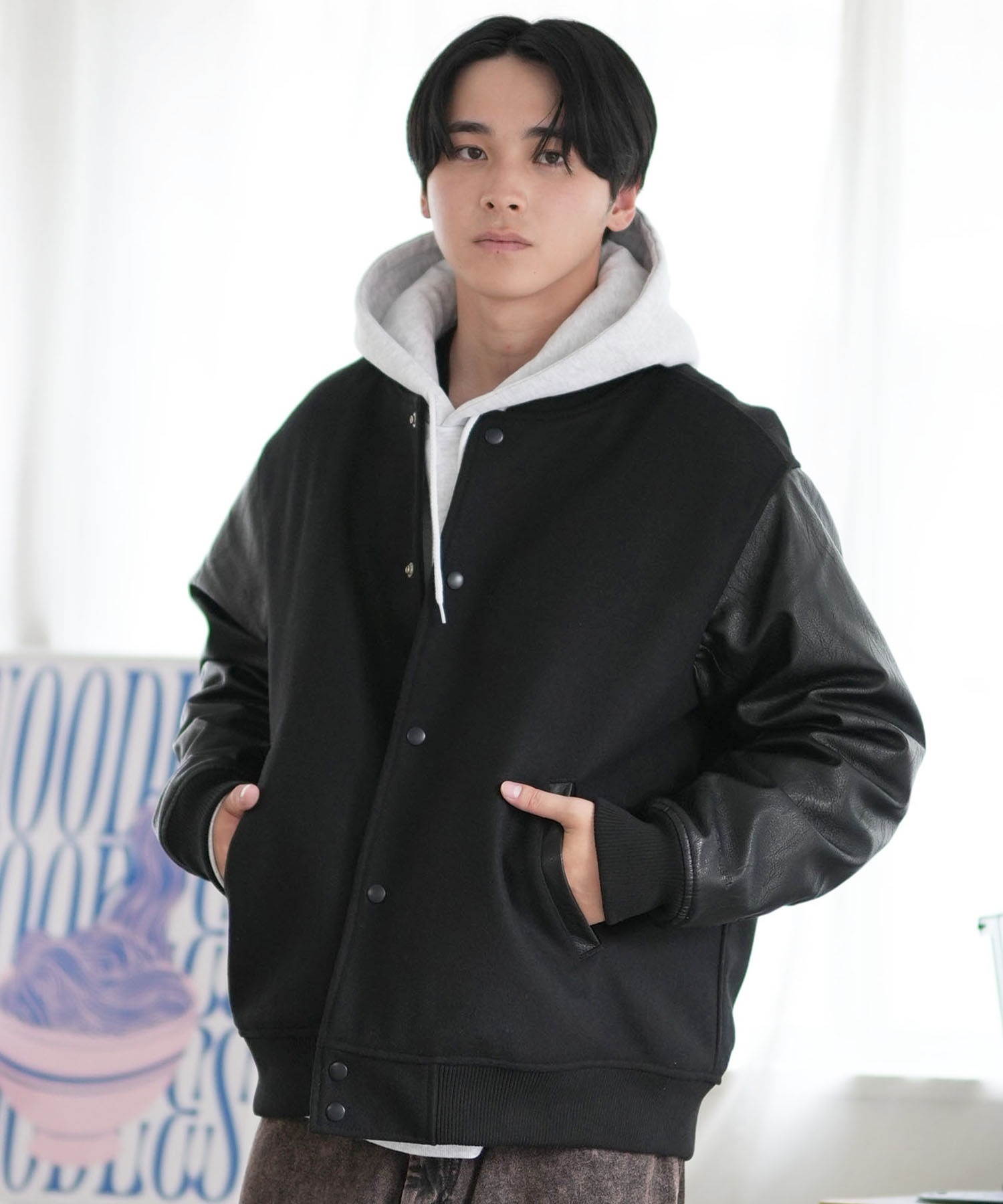 DEAR LAUREL ディアローレル スタジャン メンズ ジャケット ブラック