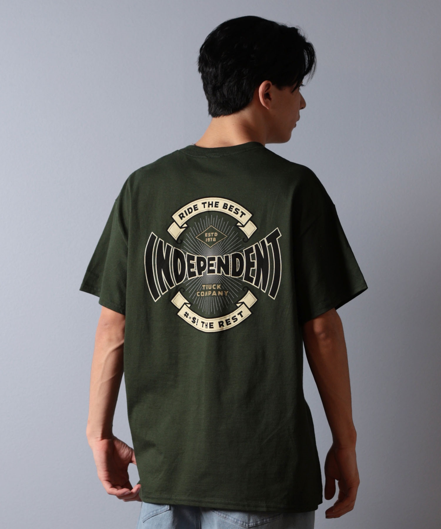 INDEPENDENT インディペンデント 半袖 Tシャツ メンズ バックプリント