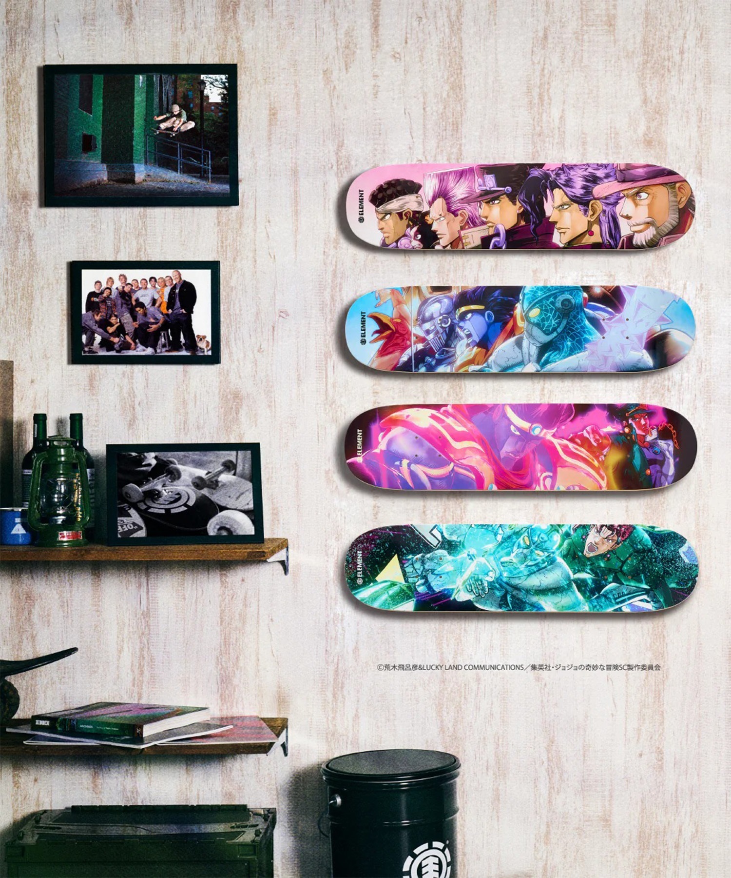 ELEMENT エレメント スケートボード デッキ JOJO コラボ 8inch AVDOL X