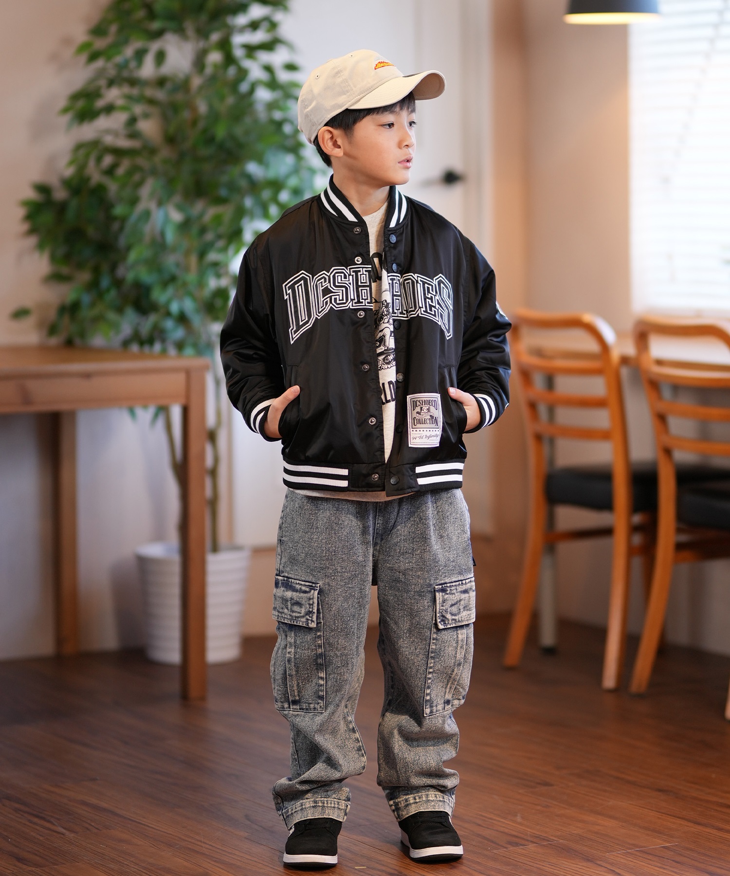 DC ディーシー アウター スタジャン キッズ スタジアムジャケット