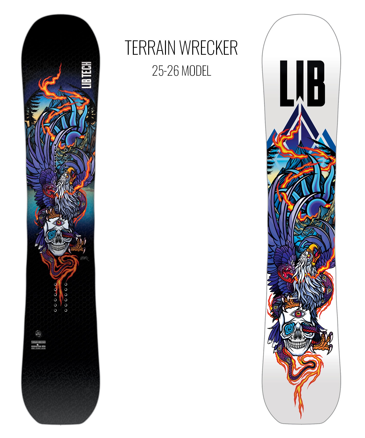 LIBTECH リブテック テレイン レッカー スノーボード 板 メンズ 25-26