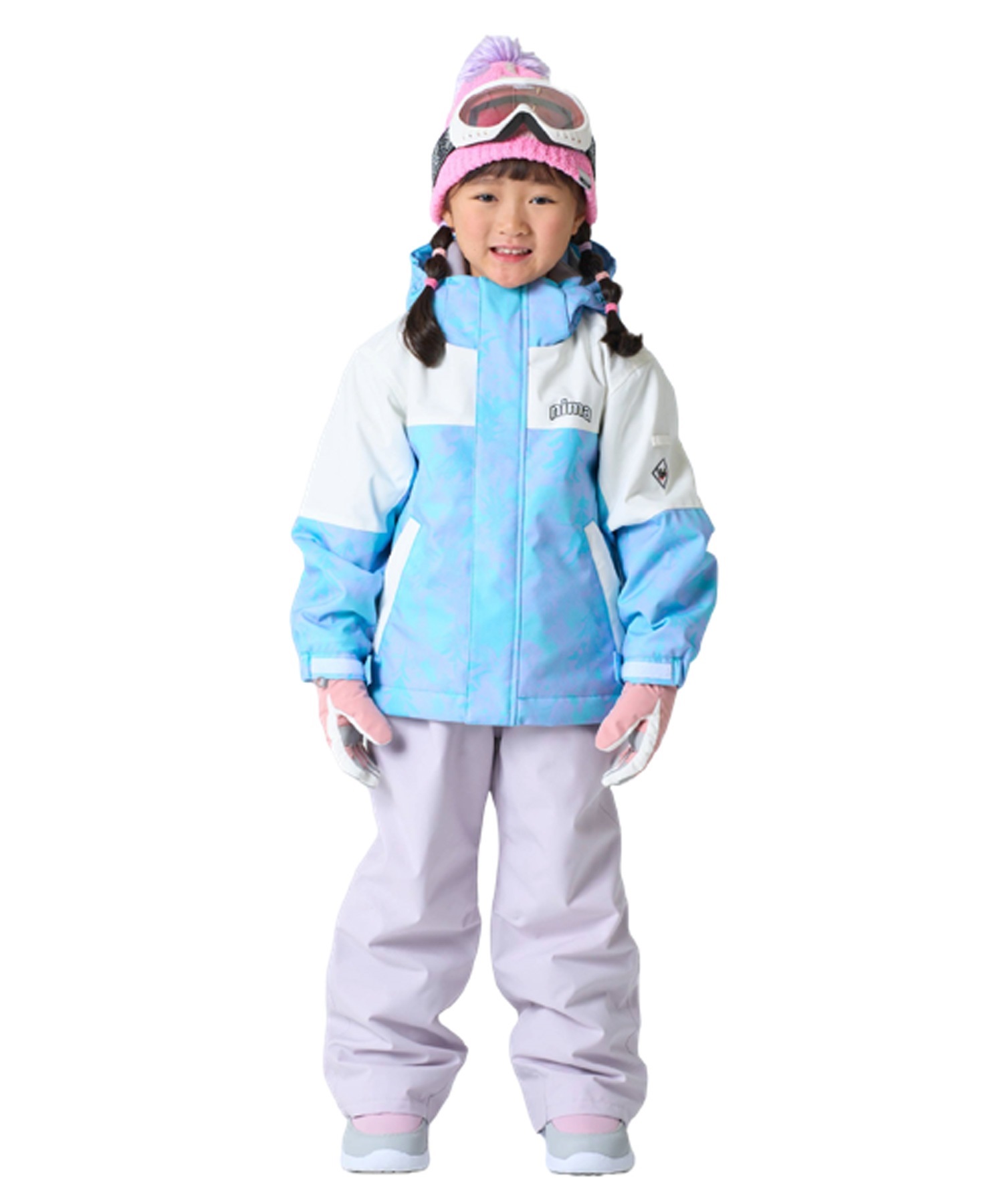 NIMA】極美品 子ども用 スノーボードウェア ストライプ（2セット