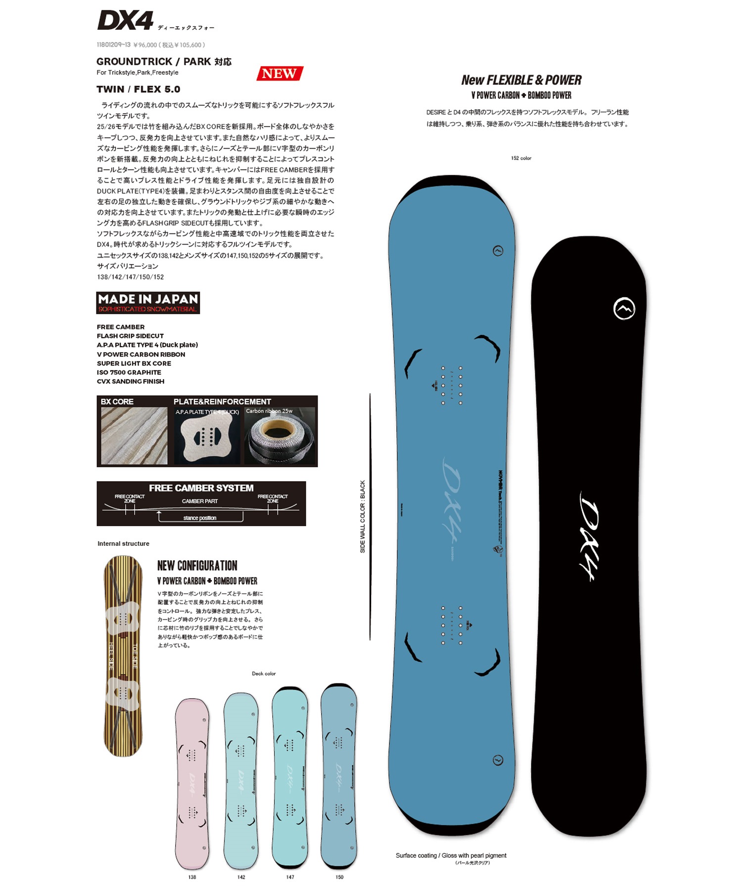 NOVEMBER ノーベンバー ディーエックス フォー スノーボード 板 ユニ
