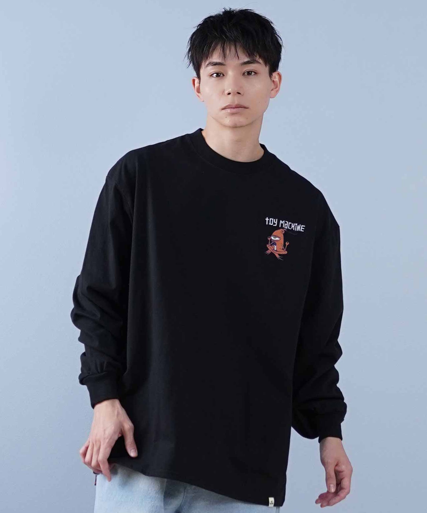 TOY MACHINE トイマシーン 長袖 Tシャツ メンズ ビックシルエット
