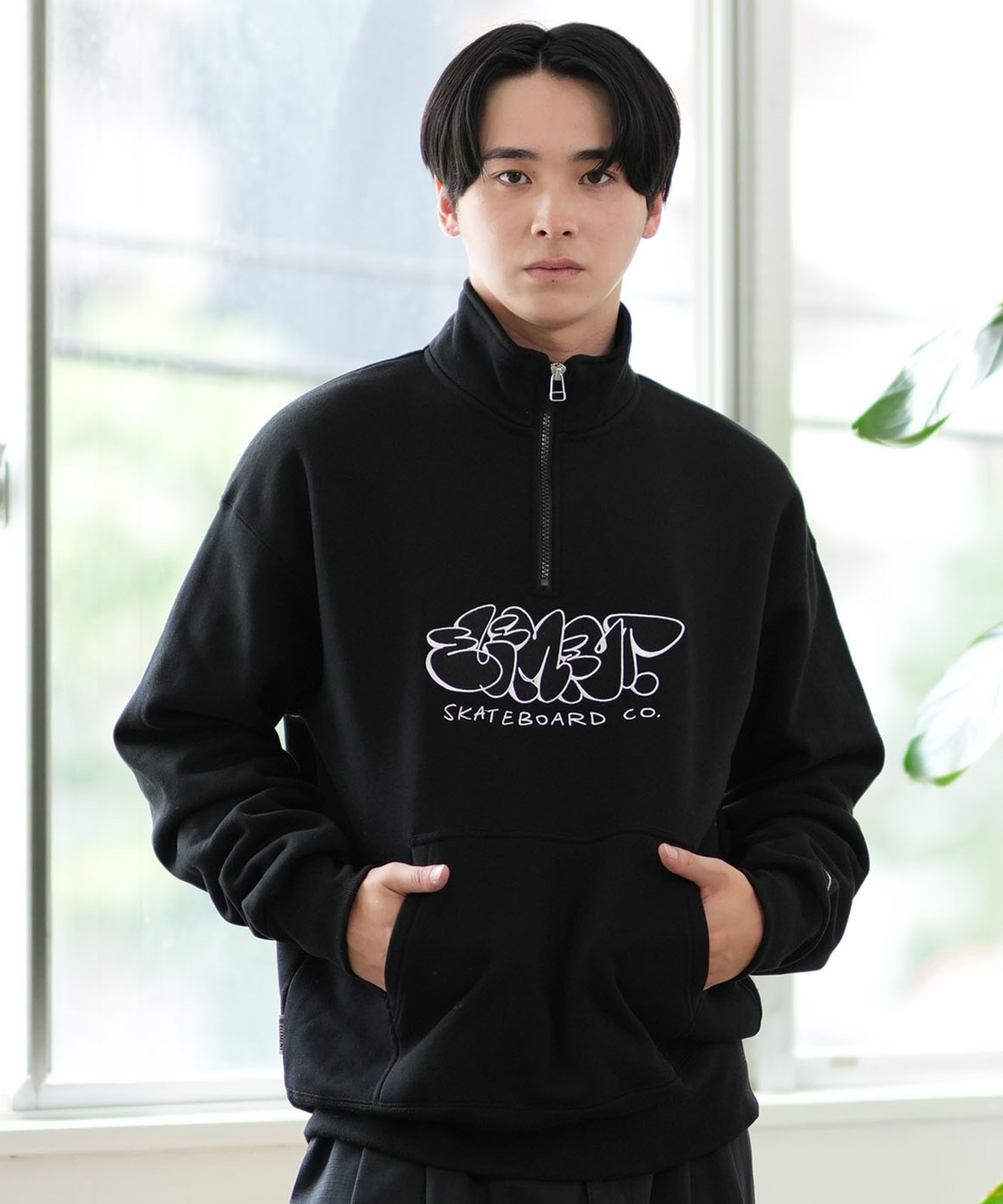 ELEMENT エレメント トレーナー ハーフジップ メンズ スウェット