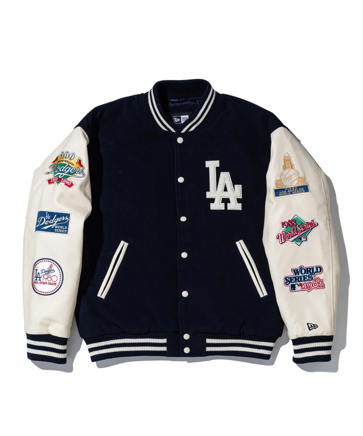 NEW ERA ニューエラ アウター スタジャン メンズ MLB パッチ ヴァー