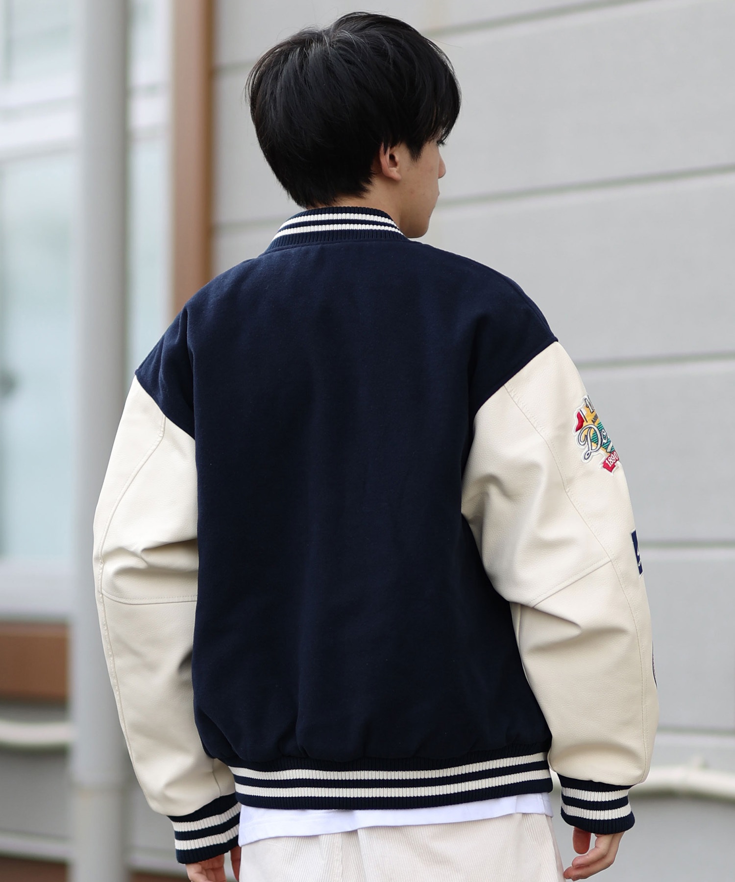 NEW ERA ニューエラ アウター スタジャン メンズ MLB パッチ ヴァー