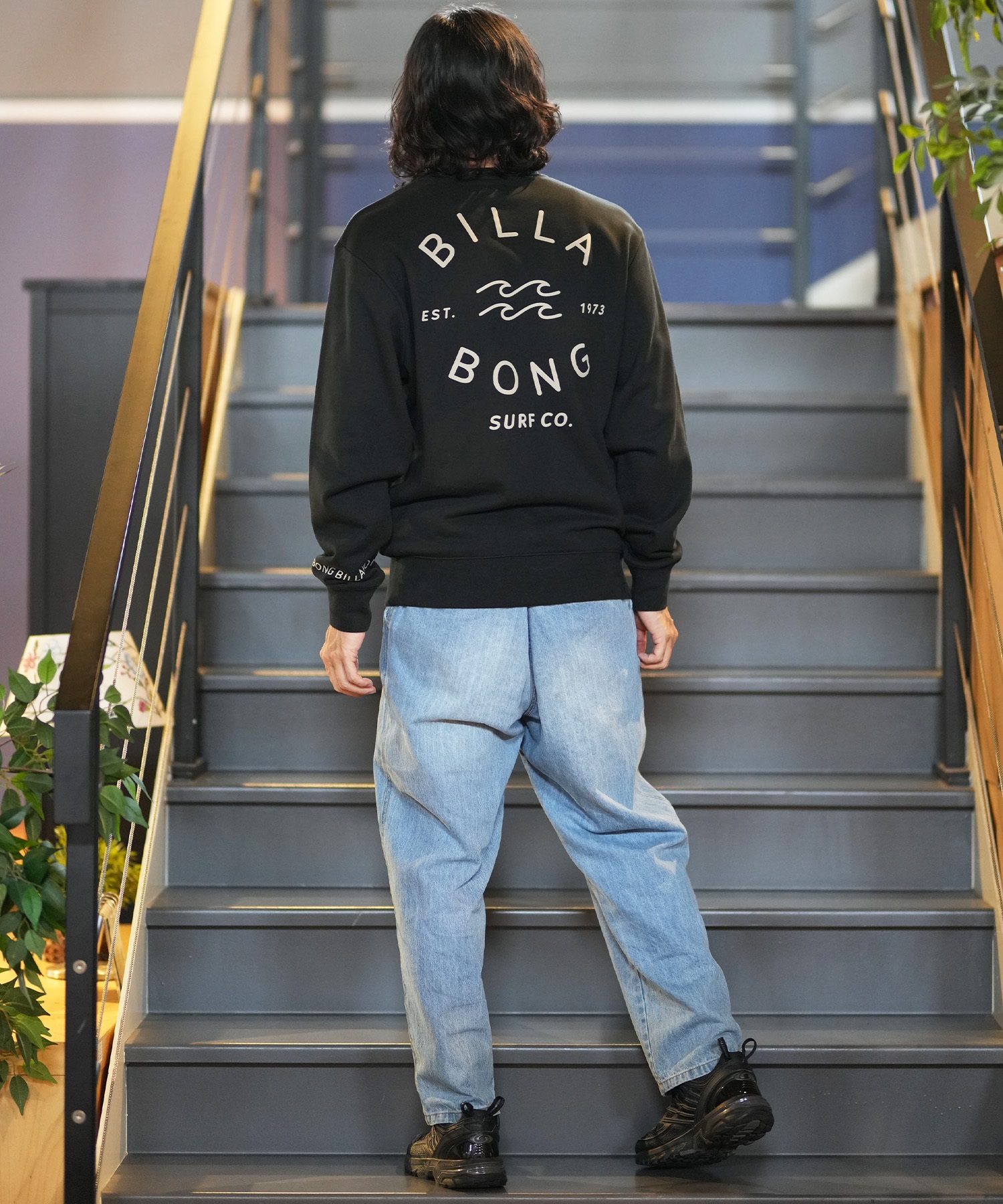 BILLABONG ビラボン トレーナー クルー メンズ スウェット バック