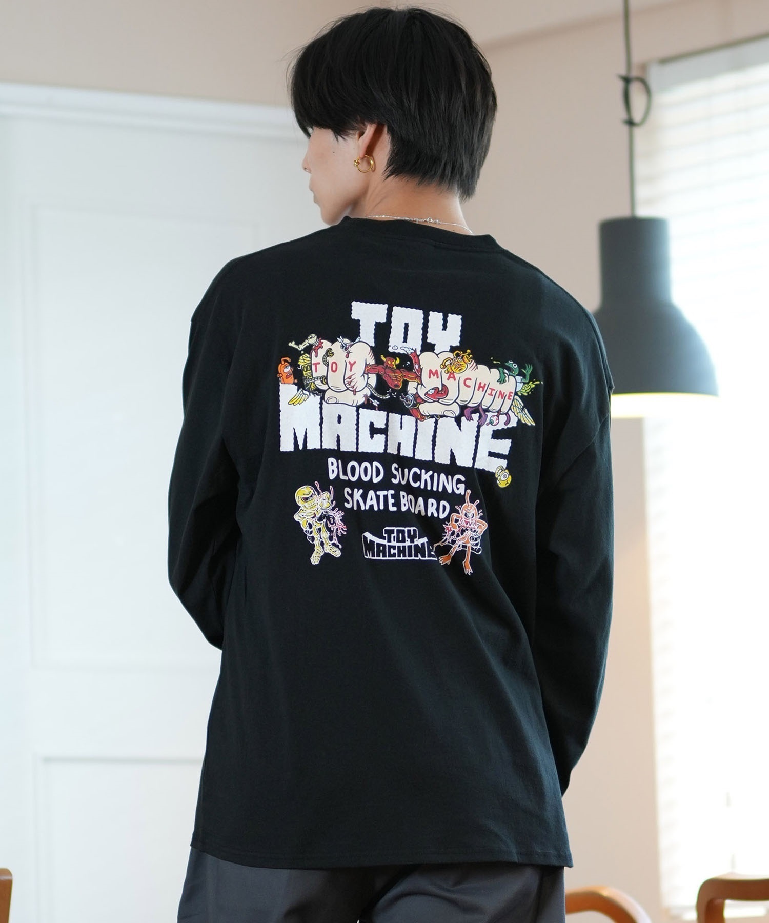 TOY MACHINE トイマシーン 長袖 Tシャツ メンズ ロンT ビック