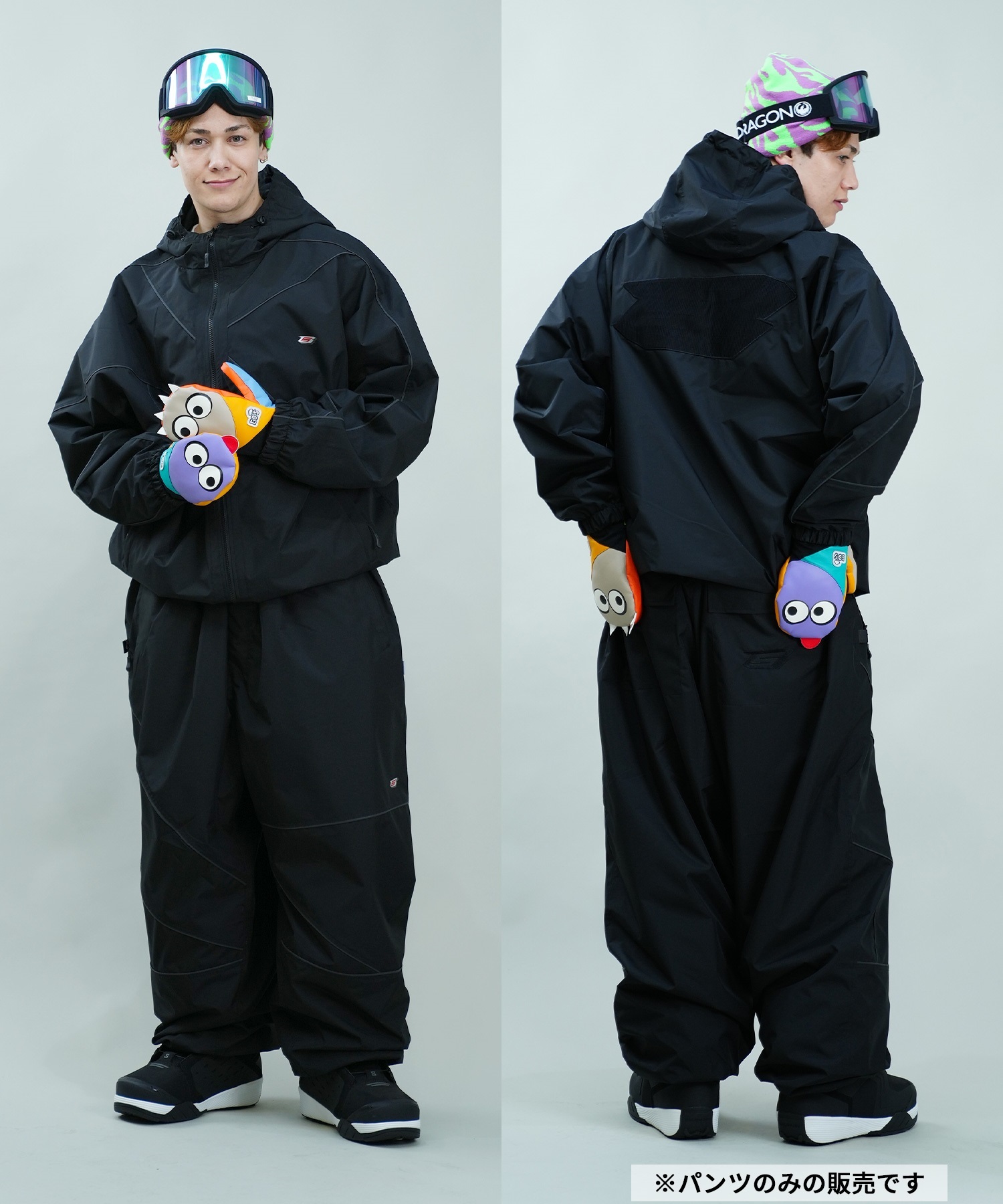 BSRABBIT ビーエスラビット SPIDERWEB SUPER WIDE JOGGER PANTS